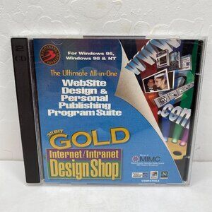 32-Bit Gold Internet/Intranet Design Shop CD-ROM CD Web Design Windows 95 Suite